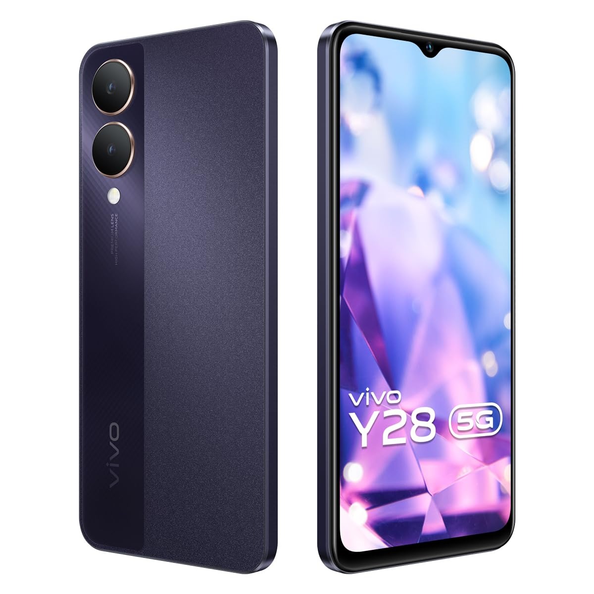 vivo Y28 5G (Crystal Purple, 4GB RAM, 128GB Storage) - crystal purple, 4GB-128GB