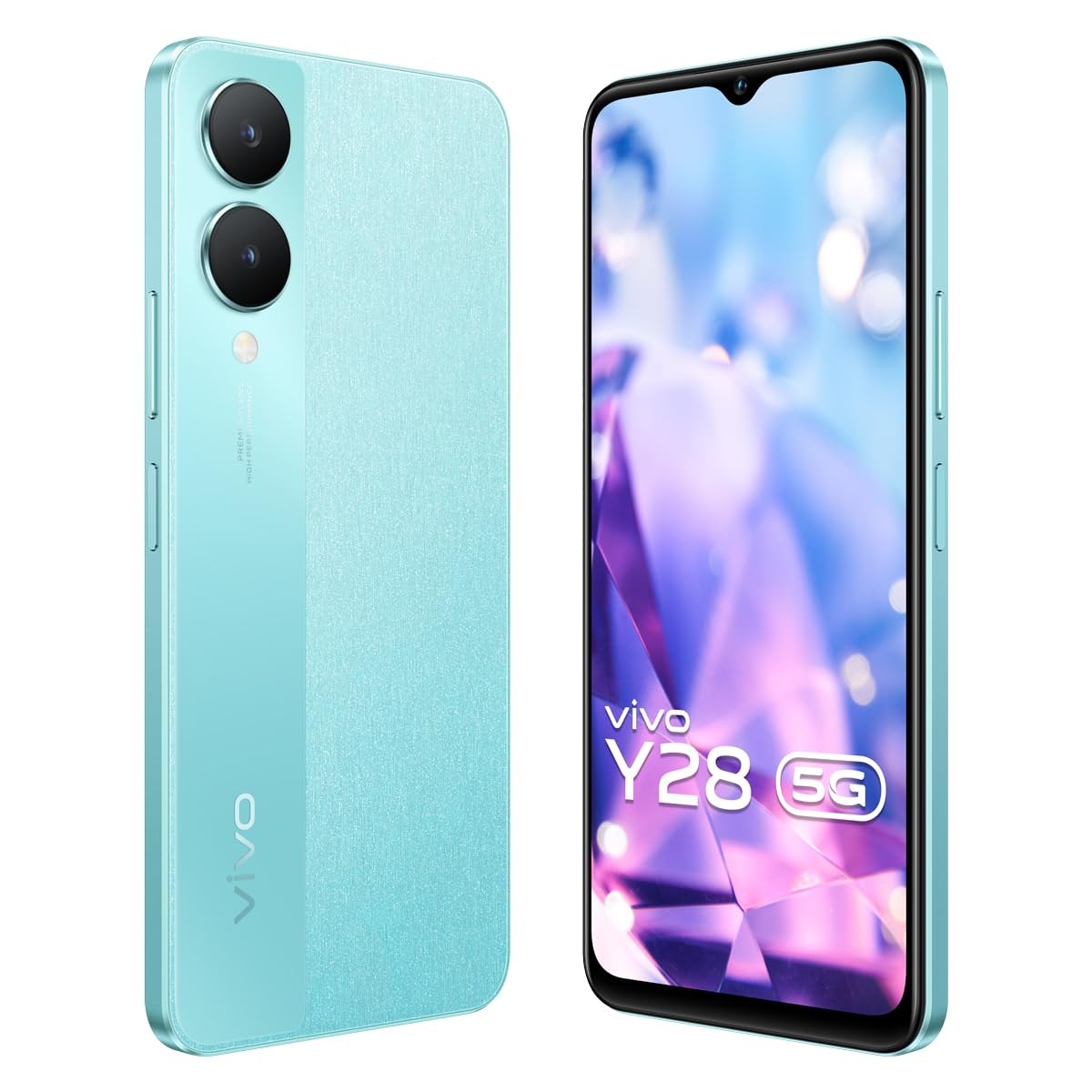 vivo Y28 5G (glitter aqua, 4GB RAM, 128GB Storage) - glitter aqua, 4GB-128GB