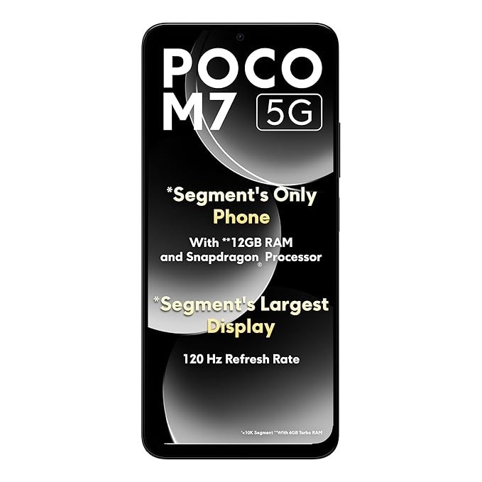 POCO M7 5G Mint Green 6GB RAM|128GB ROM|SD4 Gen2 Processor|6.88
