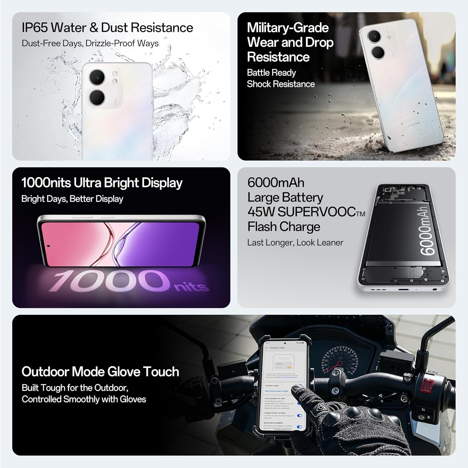 OPPO A5X 5G (grey, 4GB RAM, 128GB Storage)