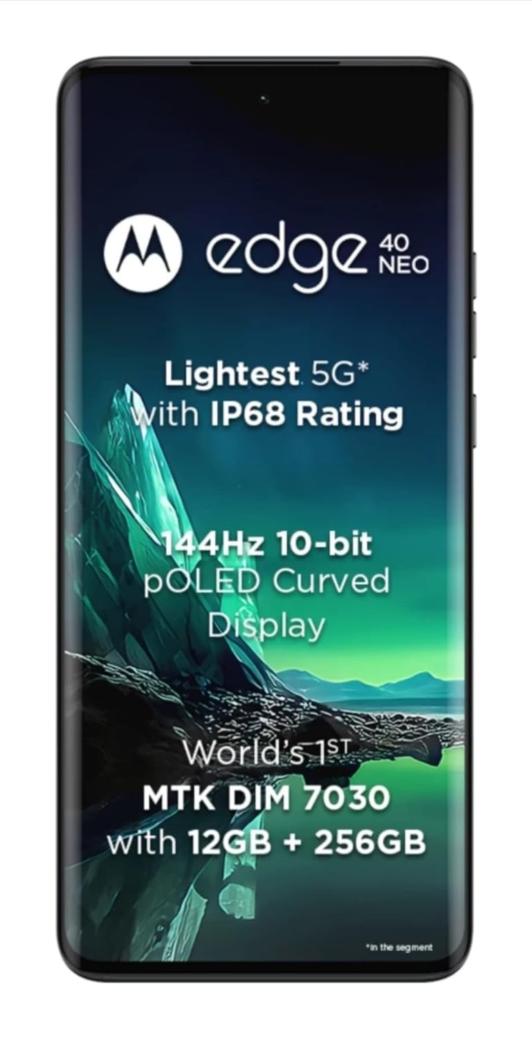 Motorola Edge 40 Neo (black, 128 GB) (8 GB RAM) - black, 8GB-128GB