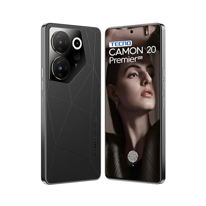 TECNO Camon 20 Premier 5G (black, 8GB RAM,512GB Storage) - Black, 8GB-512GB