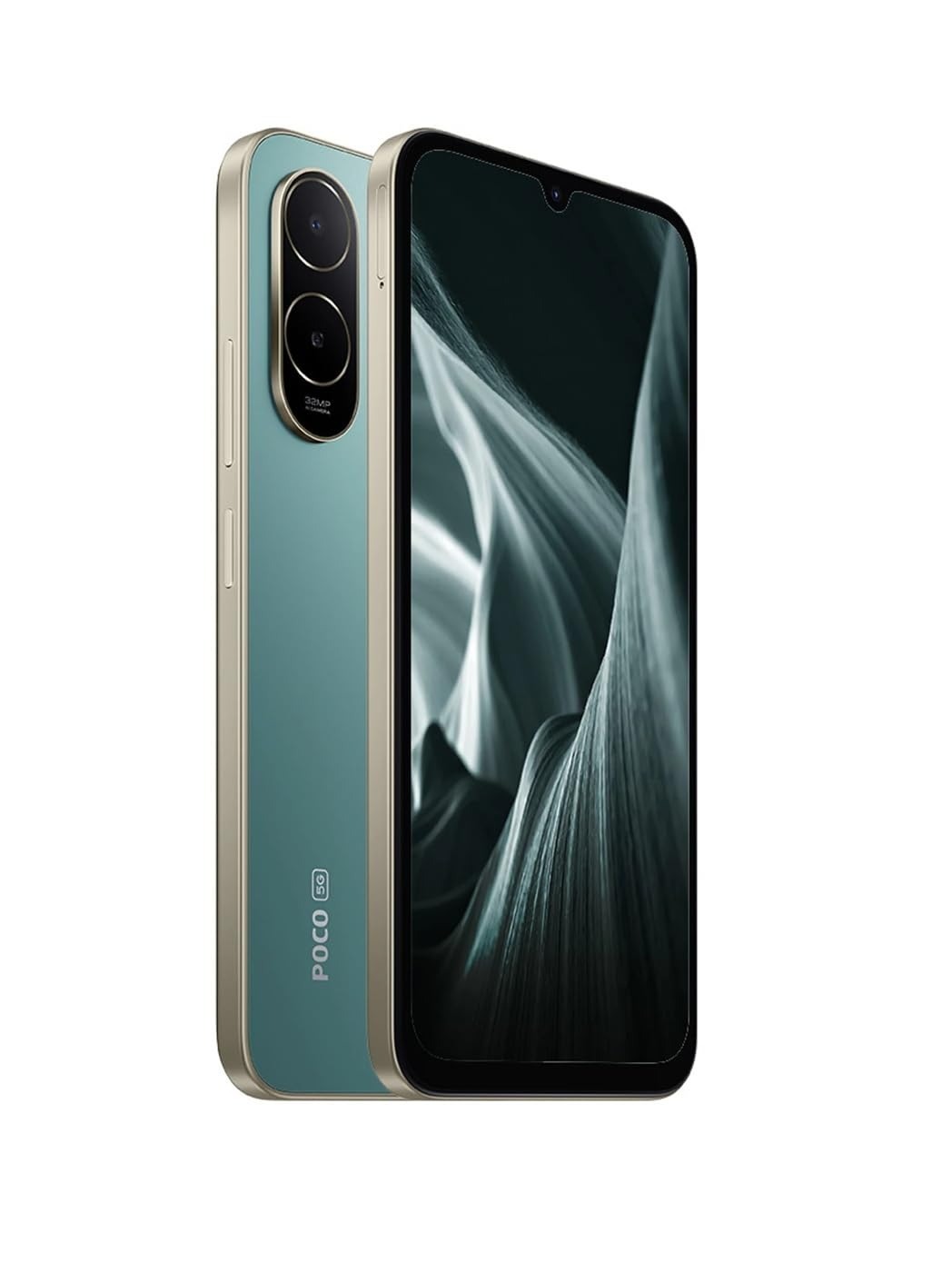 POCO C85X 5G Smartphone, Emerald Green, 4GB RAM, 64GB Storage