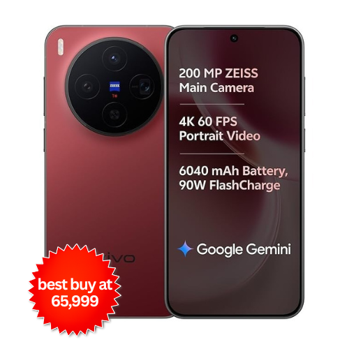 vivo X300 5G (Summit Red, 12GB RAM, 512GB Storage)