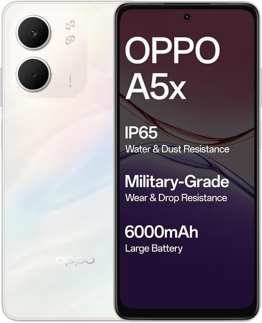 OPPO A5x  (Lazer White  4 GB +128GB)