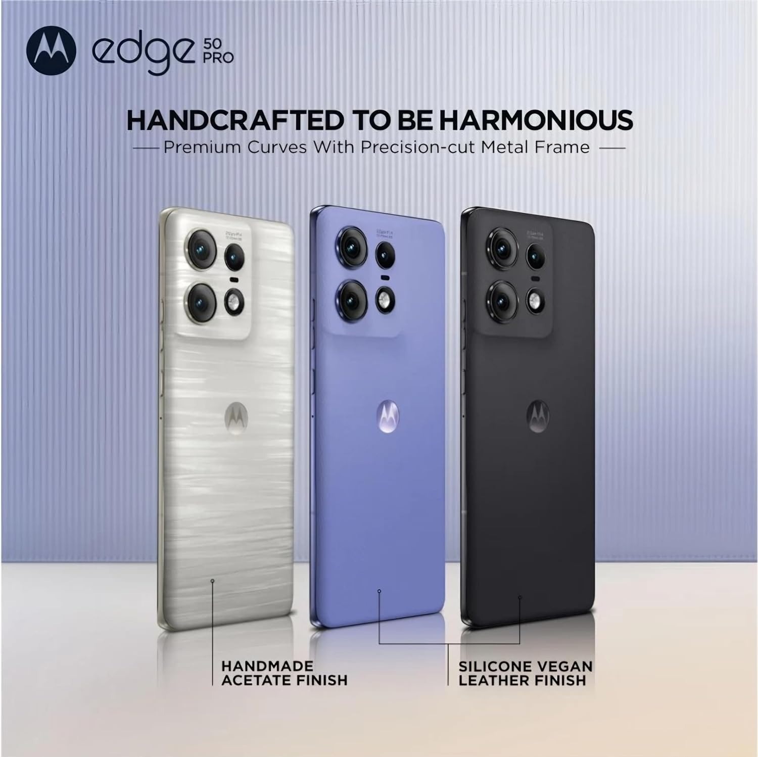 Motorola Edge 50 Pro 5G (Luxe Lavender, 256 GB)  (12 GB RAM) - Luxe Lavender, 12GB-256GB