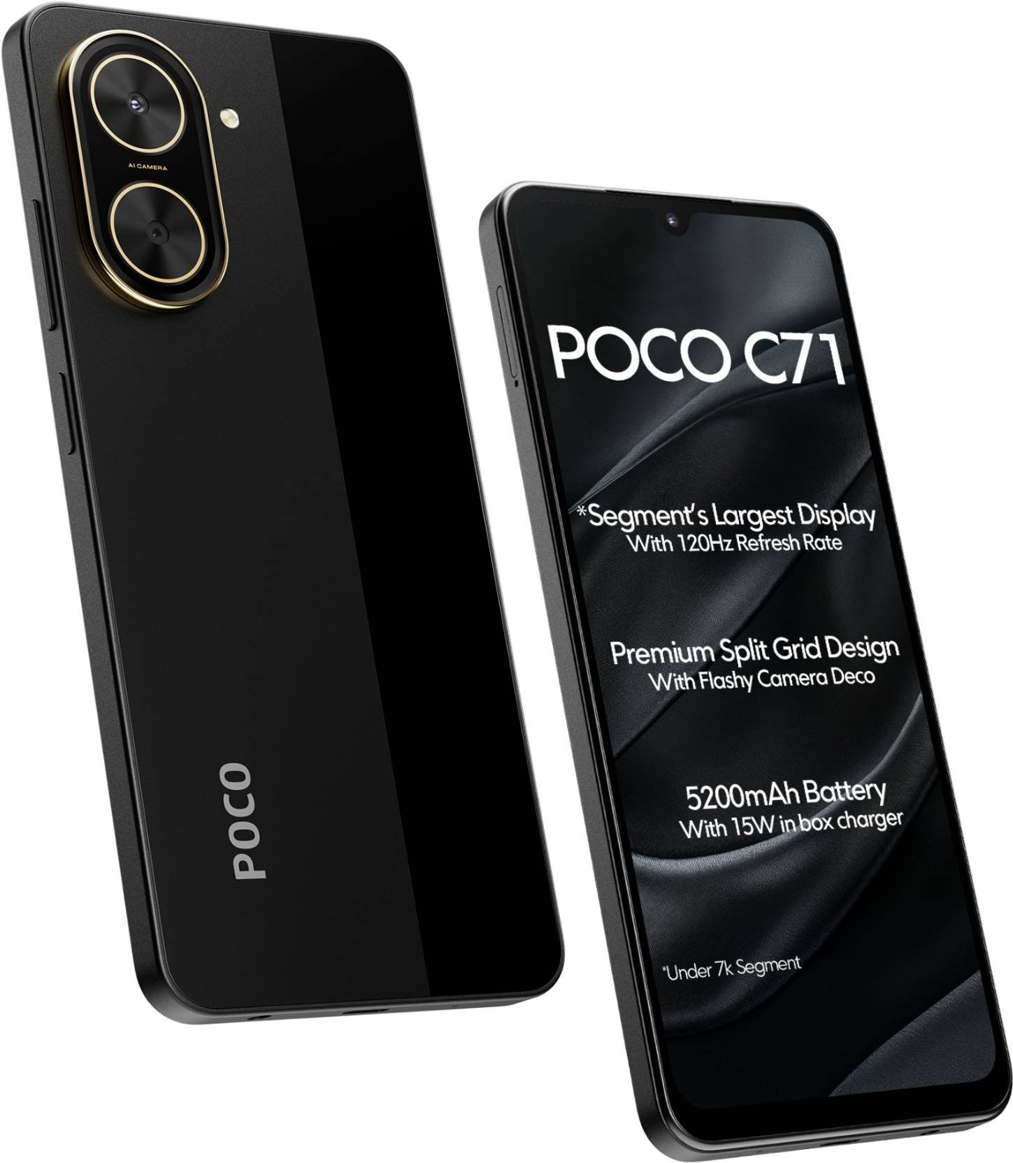 POCO C71 (Power Black, 128 GB) (6 GB RAM)