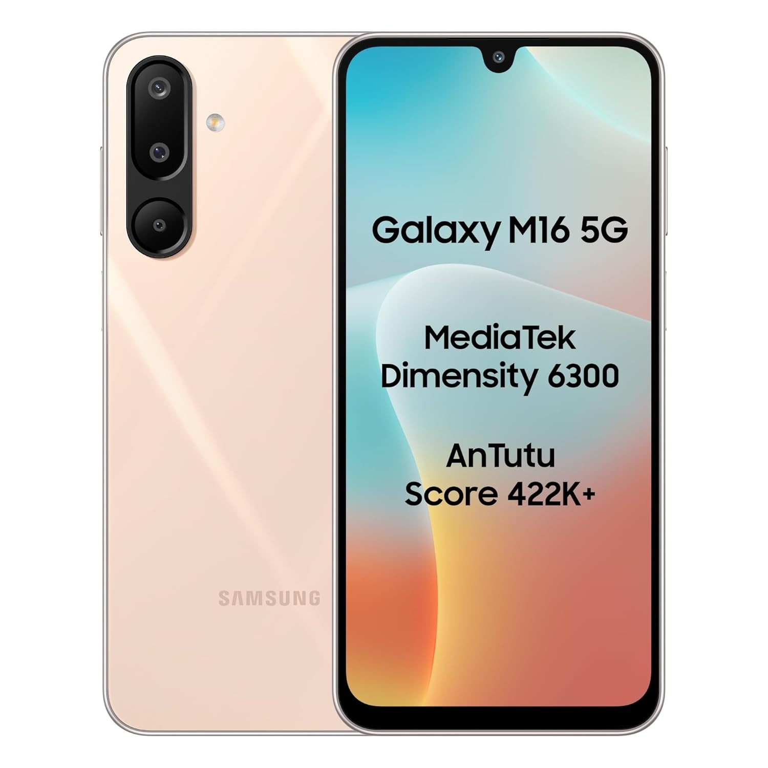 Samsung Galaxy M16 5G (Blush Pink, 8GB RAM, 128 GB Storage)
