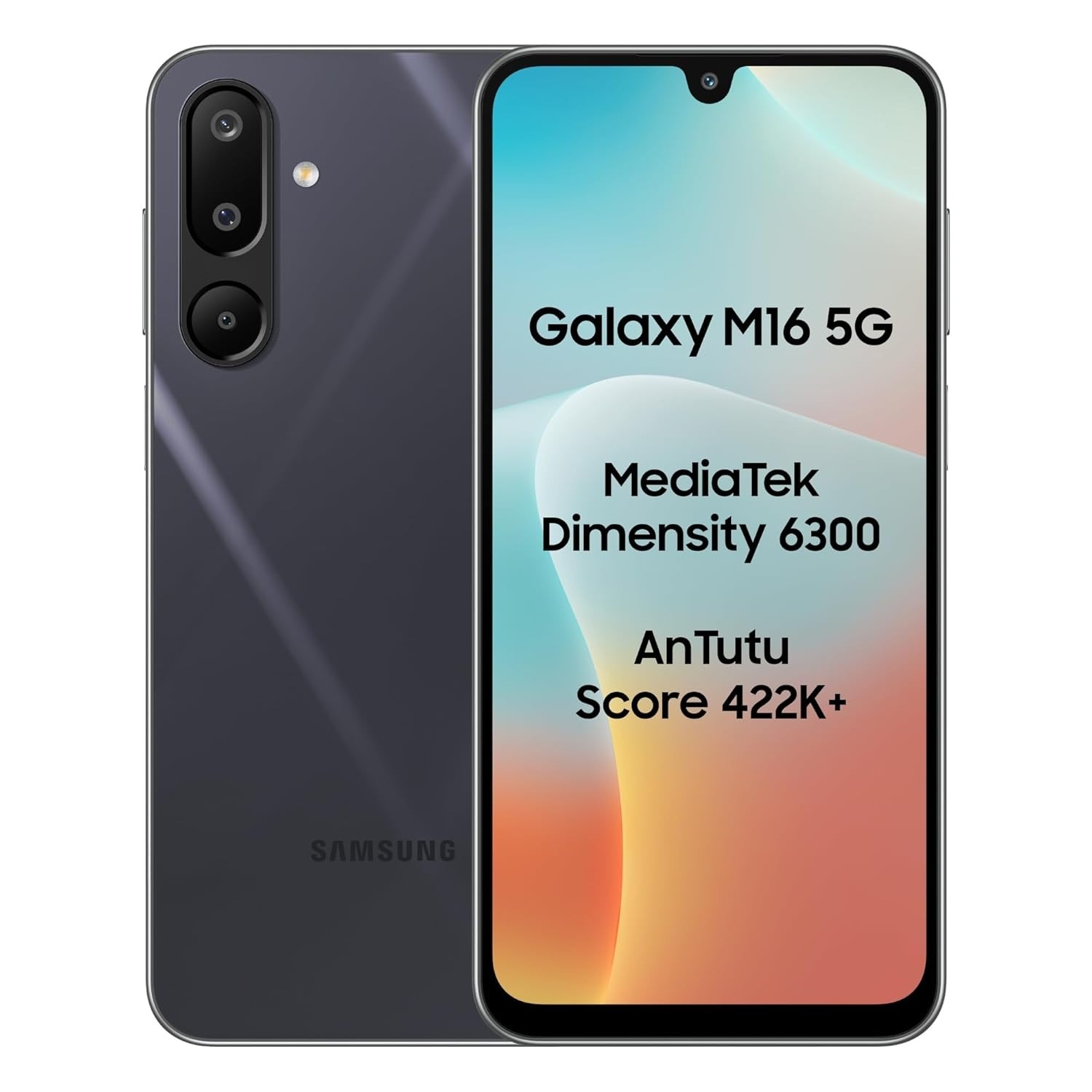 Samsung Galaxy M16 5G (Thunder Black, 4GB RAM, 128 GB Storage)