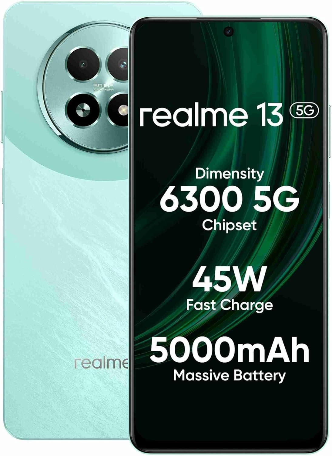 realme 13 5G (Speed Green, 8GB RAM, 256GB Storage) 