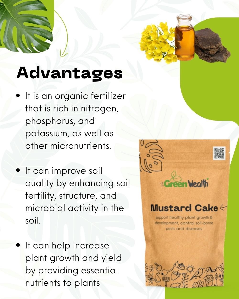 Grow Mustard Cake Fertilizer | Eco Nutrients | Lahore | Gulab.pk