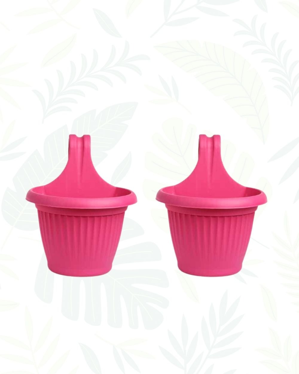 SET OF 2 BELLO HOOK POT 7 In - 7 Inch, Pink