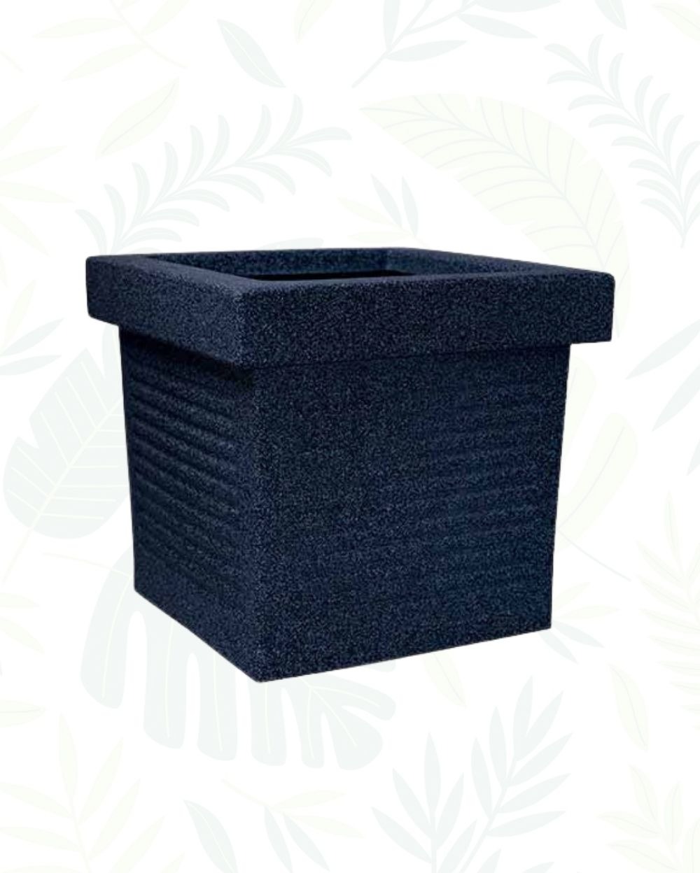 CUBO PLANTER 16 In - Midnight Stone