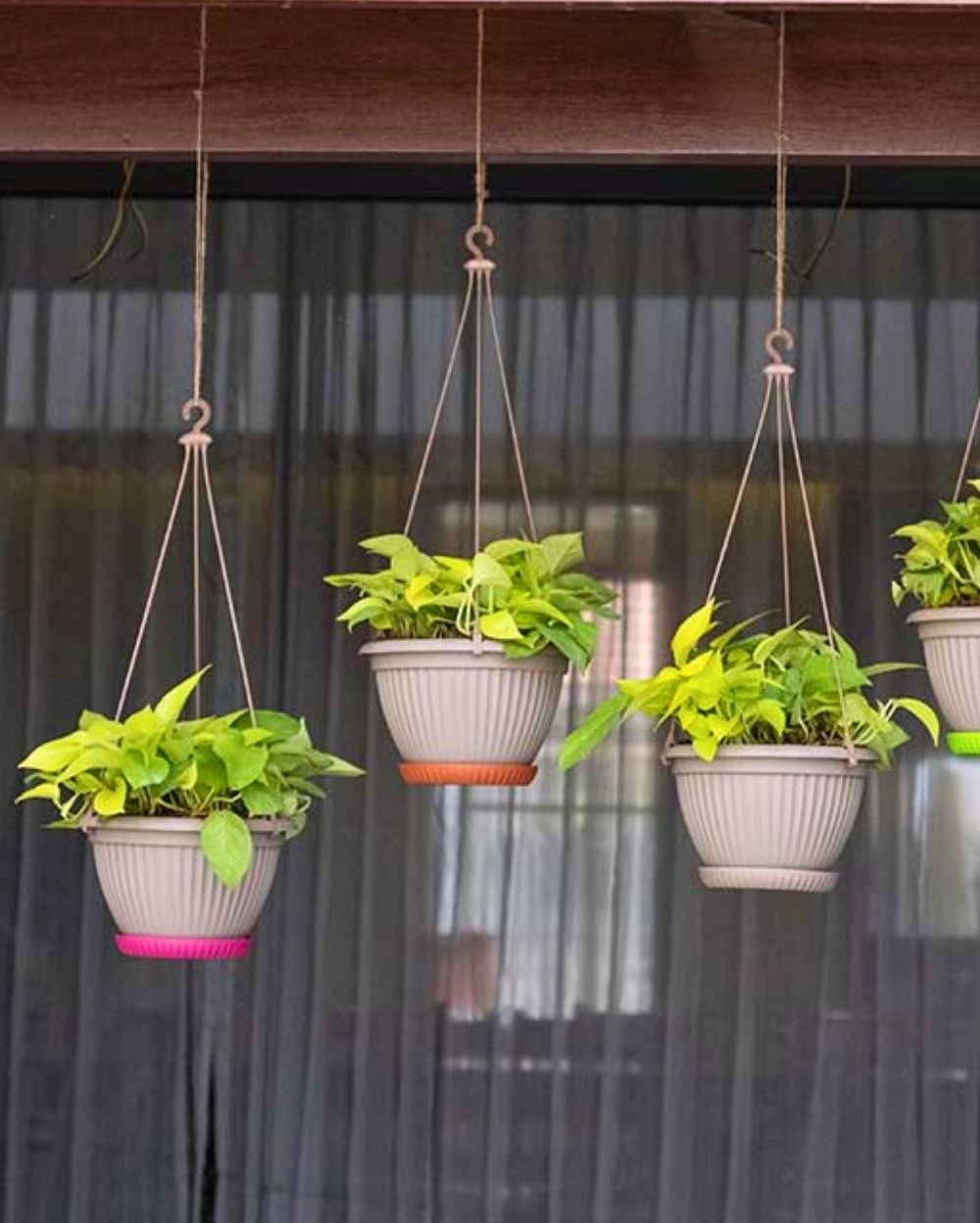 BELLO HANGING PLANTER - 7 Inch, Teracota