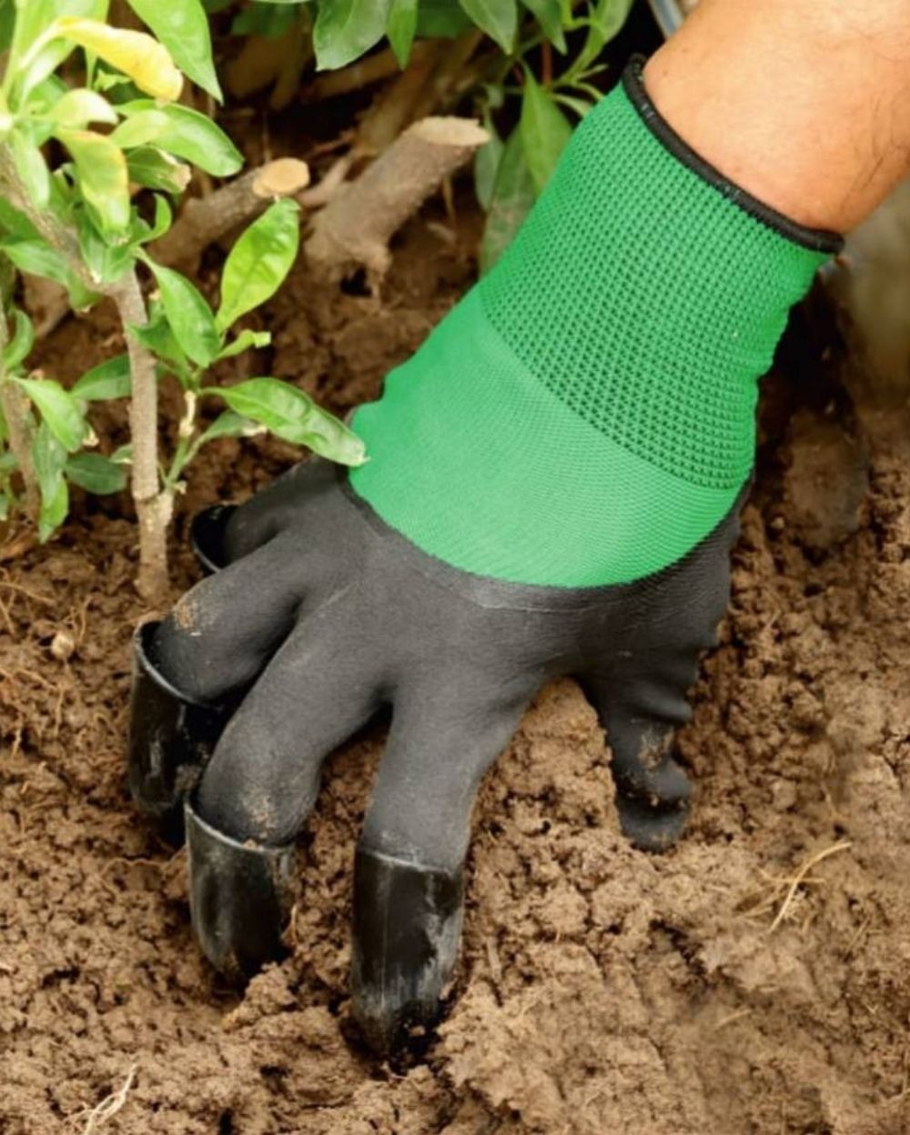 GARDENING GLOVES - Black And Green