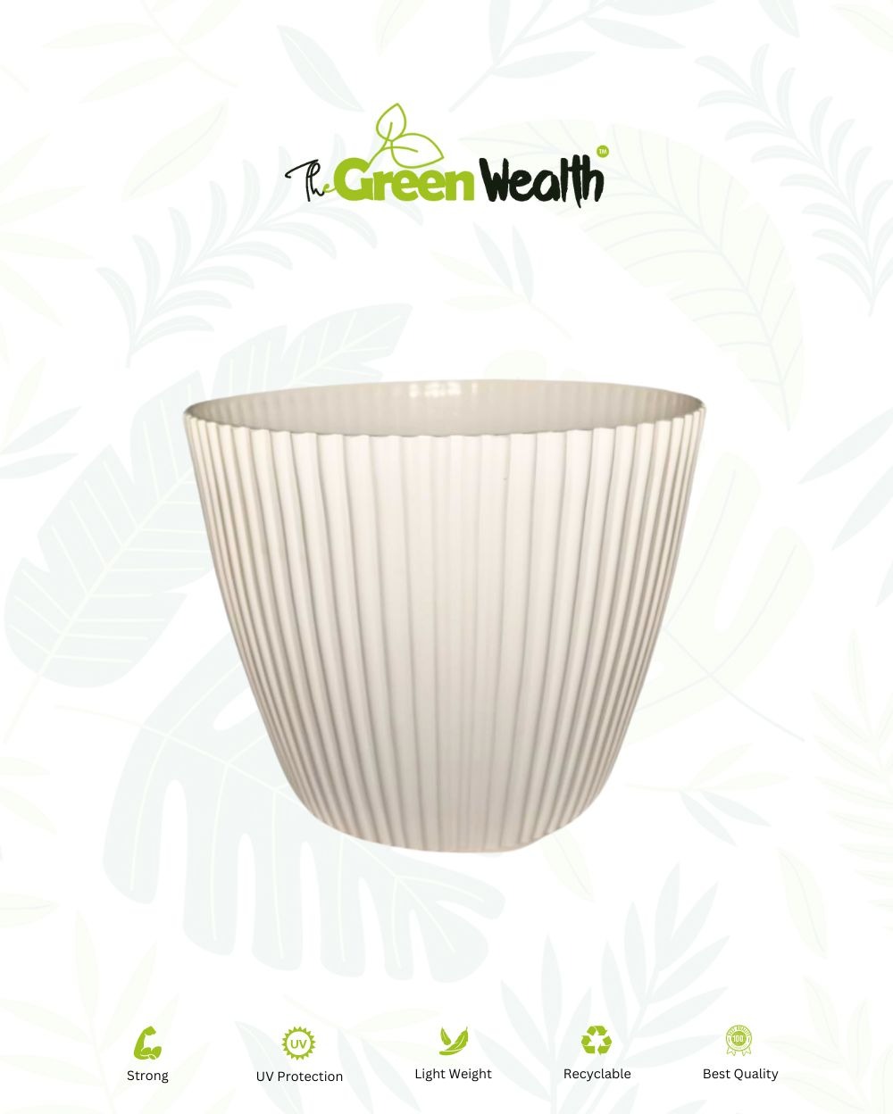 Mega Pots - 11.5 Inch, White