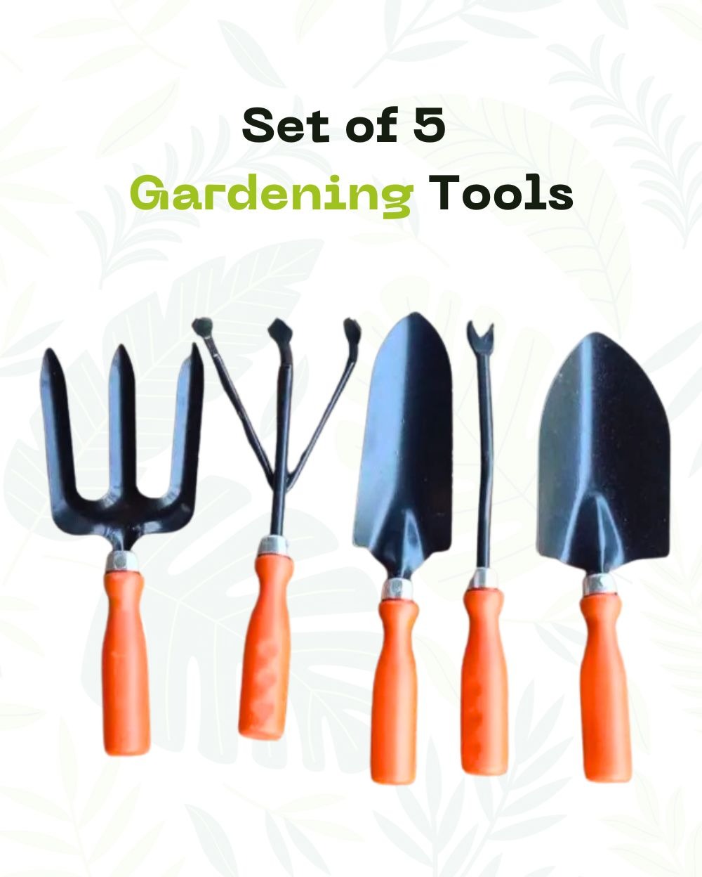 Set of 5 Gardening Tools