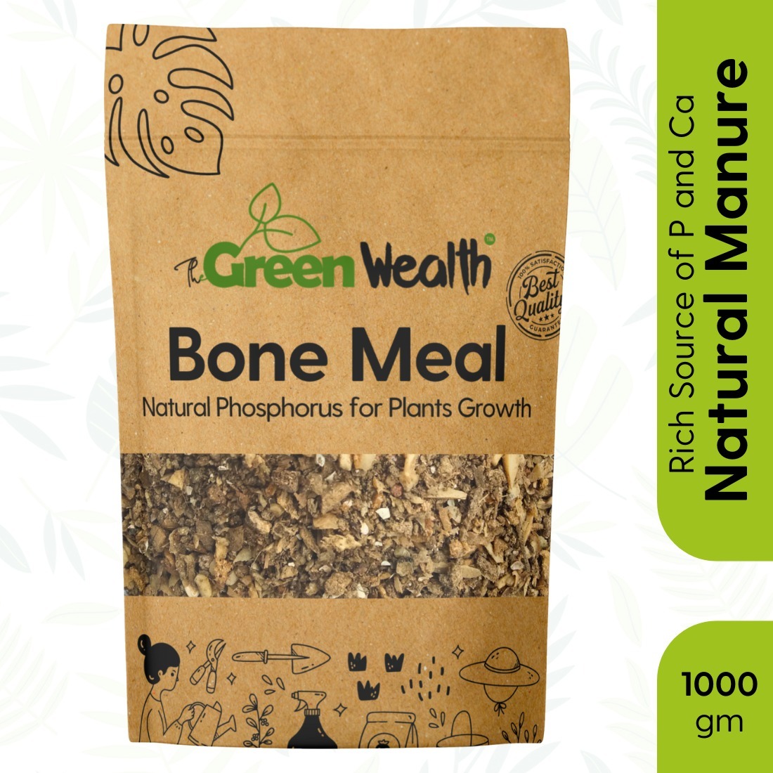 TheGreenWealth Bone Meal  - 1000 GM