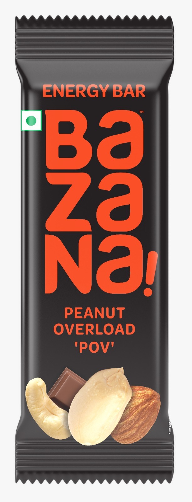 Bazana Fuel Your Day with Power 3 in 1: Bazana Energy Bars | Healthy and Nutritious Snack Bars (36g x 12 Bars)