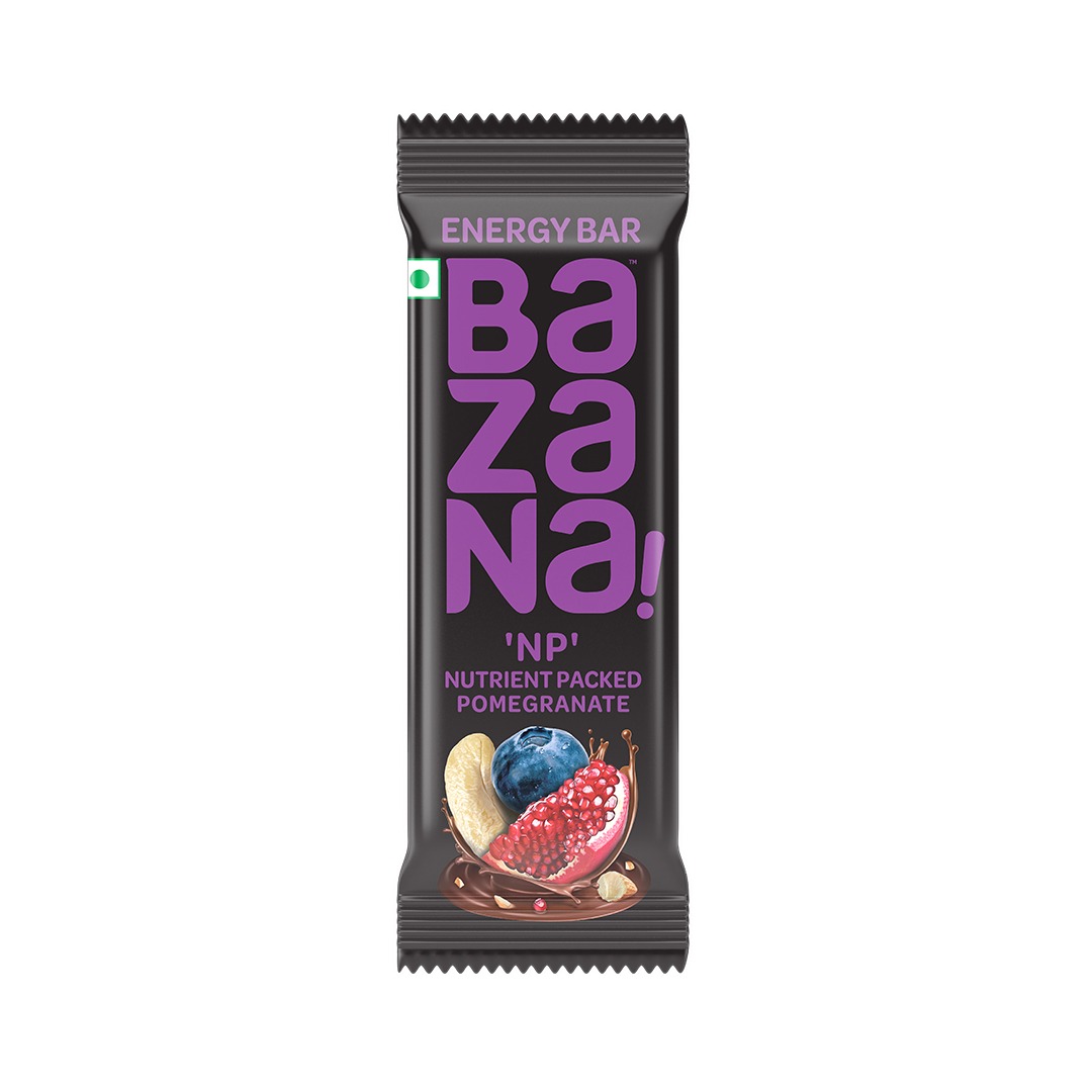 Bazana Nutrient Packed Pomegranate Bazana Energy Bar | 36 gram x 12 pcs