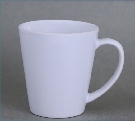 DVAI Conical White Sublimation Mug - 400 ML, 5-7 Working Days