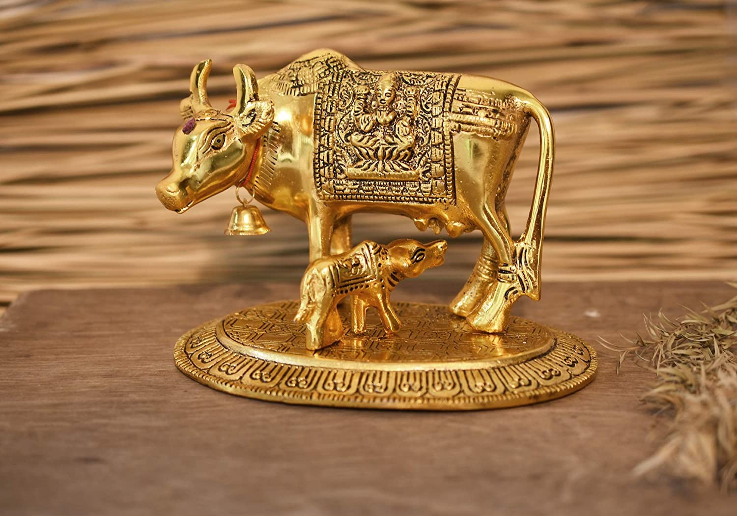 KAMDHENU COW WITH CALF STATUE