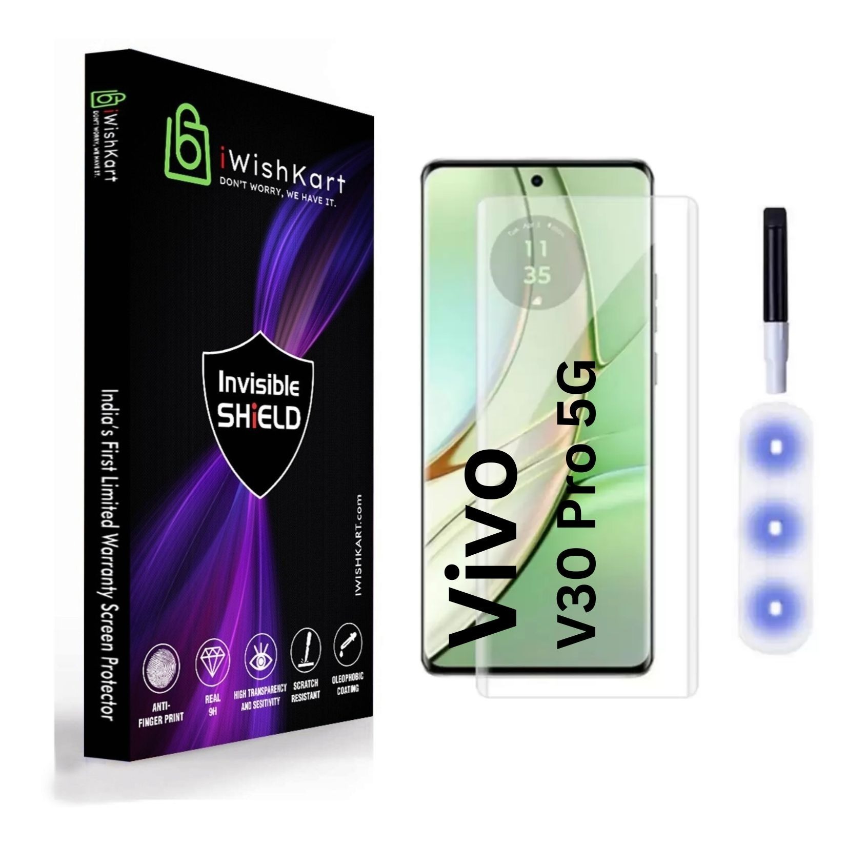 Vivo V30 Pro & V30 Premium Full Glue Tempered Glass