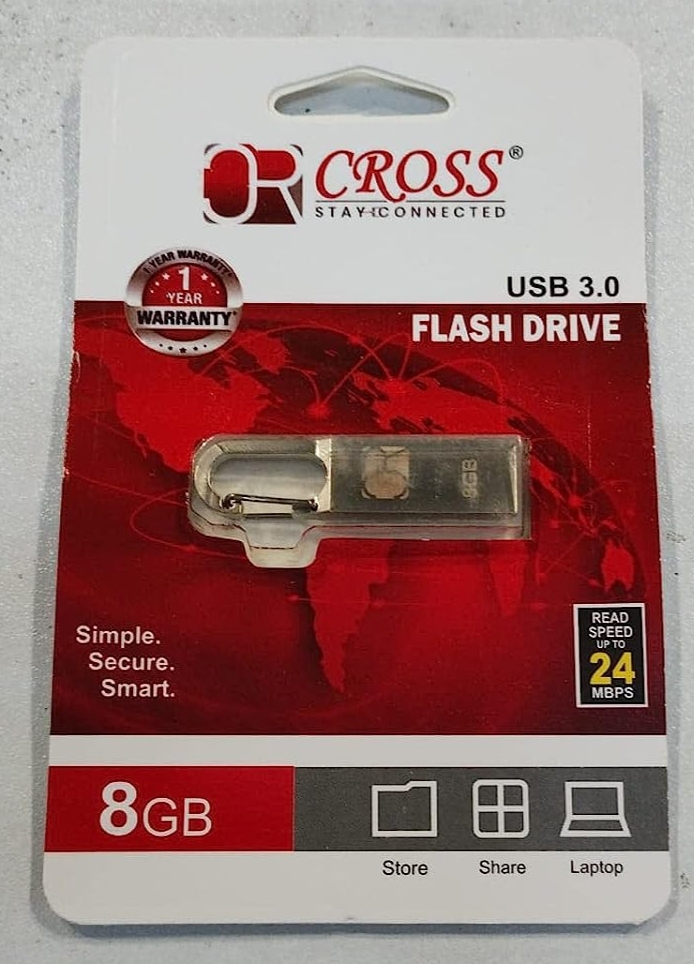 Cross  USB 3.0 Metal Body Flash/PenDrive External Storage Device 1yr Warranty