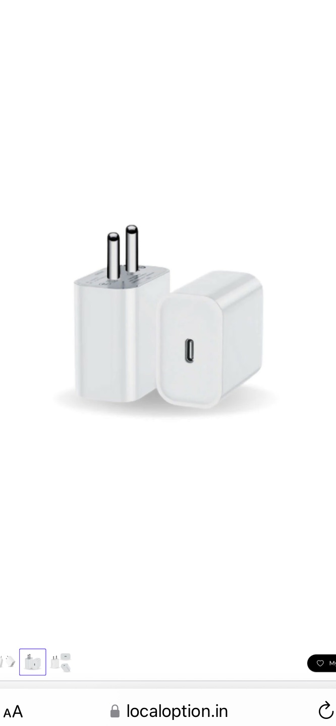 20W USB-C 20 Watts Power Adapter Original  - White