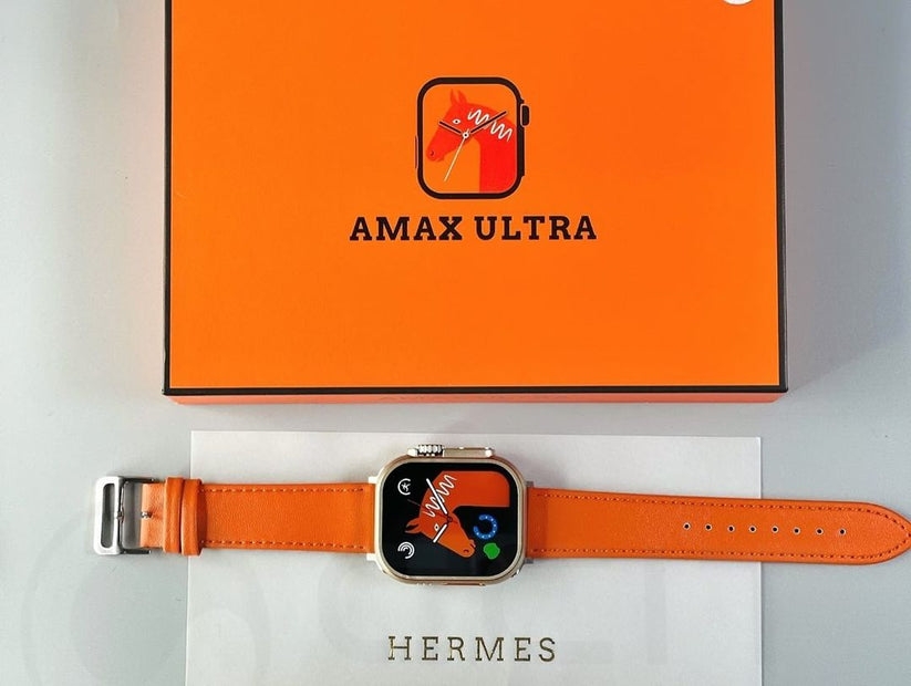 AMAX Ultra 2023 Series 8 Smartwatch Bluetooth Call Inch 49mm Wireless Charging Women Men - Web Orange