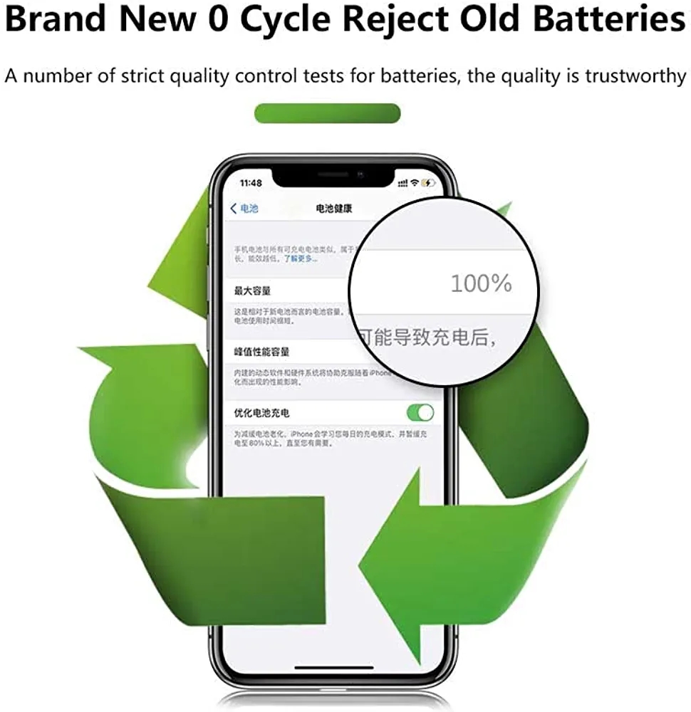  Battery for iPhone Xs (2658 mAh) - 1 Year Warranty
