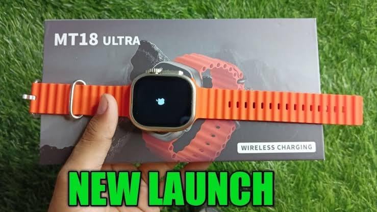 New MT18 Ultra Watch Smartwatch Bluetooth Calling Smart Watch - Web Orange