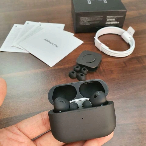 Airpods Pro-2 Generation Best Qaulity With 6 Month Warranty Z Black  - Black