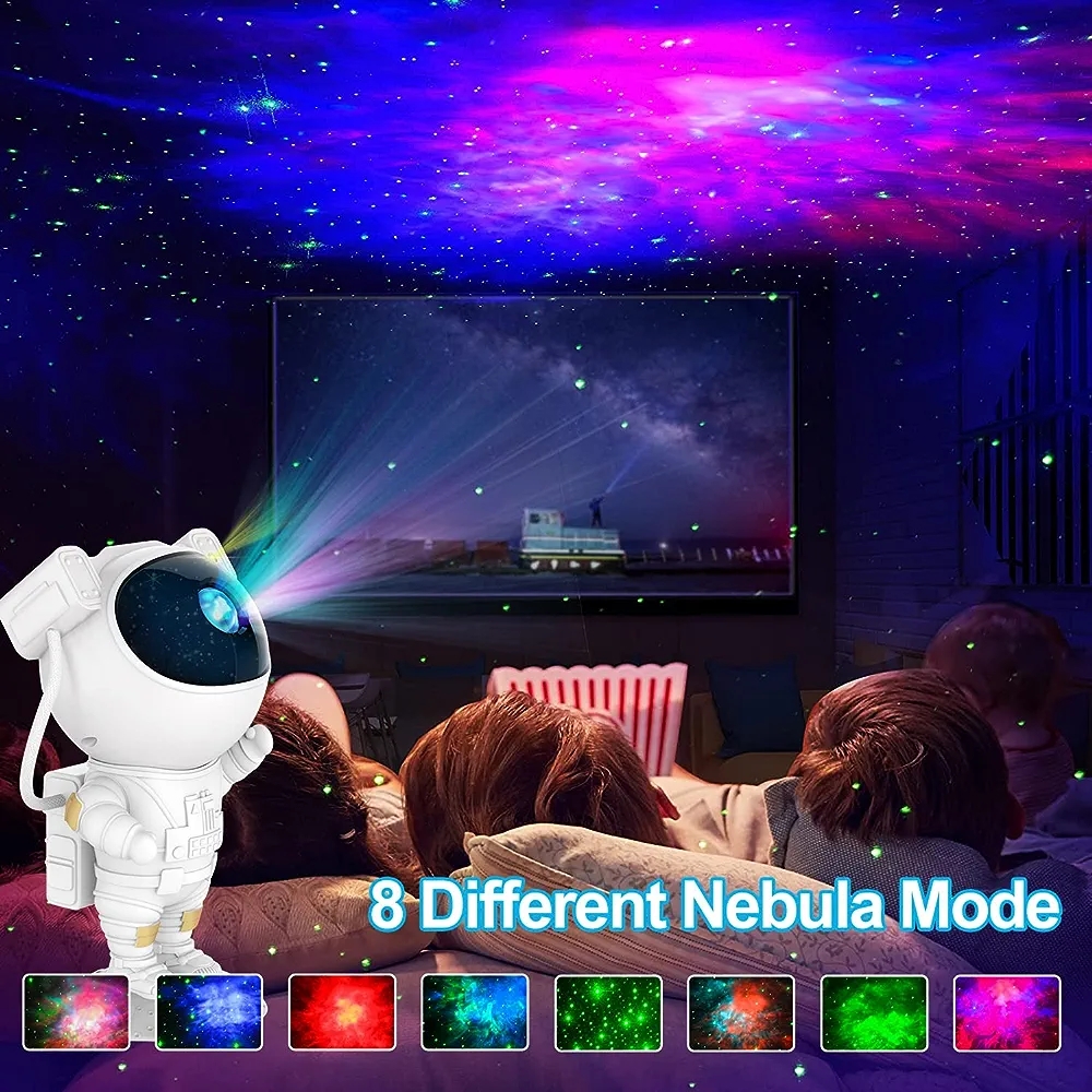 Astronaut Galaxy Light Projector, Space Buddy Projector Night Light for Bedroom with Remote Control and Timer, Astro Alan Star Ceiling Projector for Kids Adults