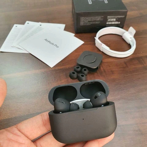 Airpods Pro-2 Generation Best Qaulity With 12 Month Warranty Z Black  - Black