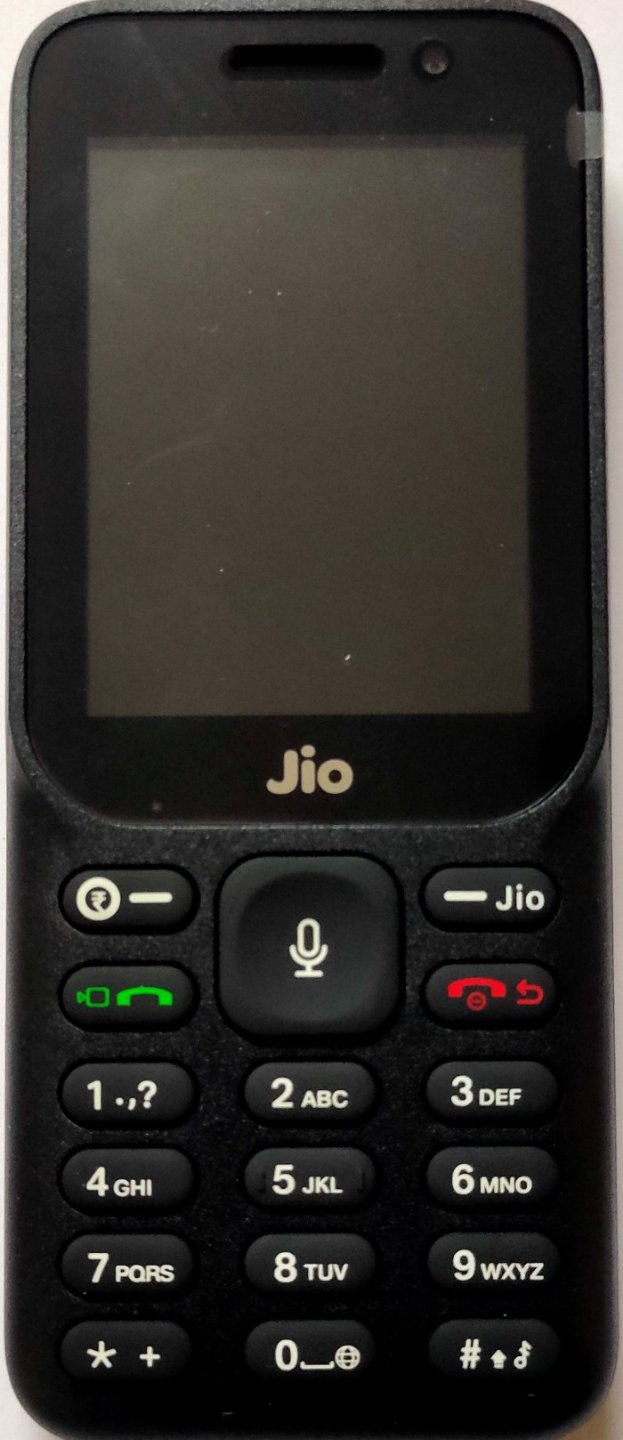 Refurbished Jio Phone Random Model 2.4 LCD 2000mAh With Charger and battery - Black