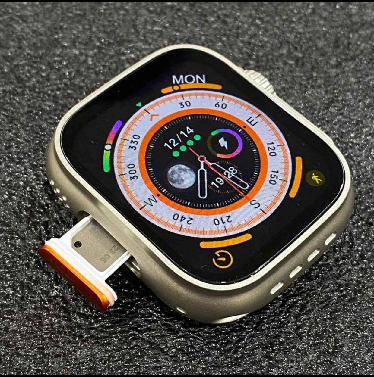 S8 Series 8 Ultra Smartwatch - 4G Simcard Supported Android Smartwatch - Silver