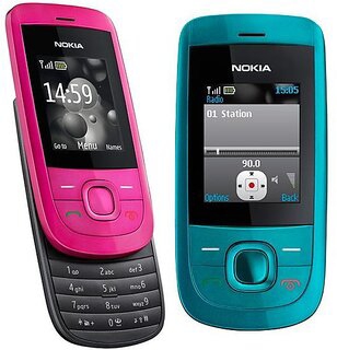 Nokia 2220 Refurbished Mobile Just Like New 1 Month Warranty  - Red Orange