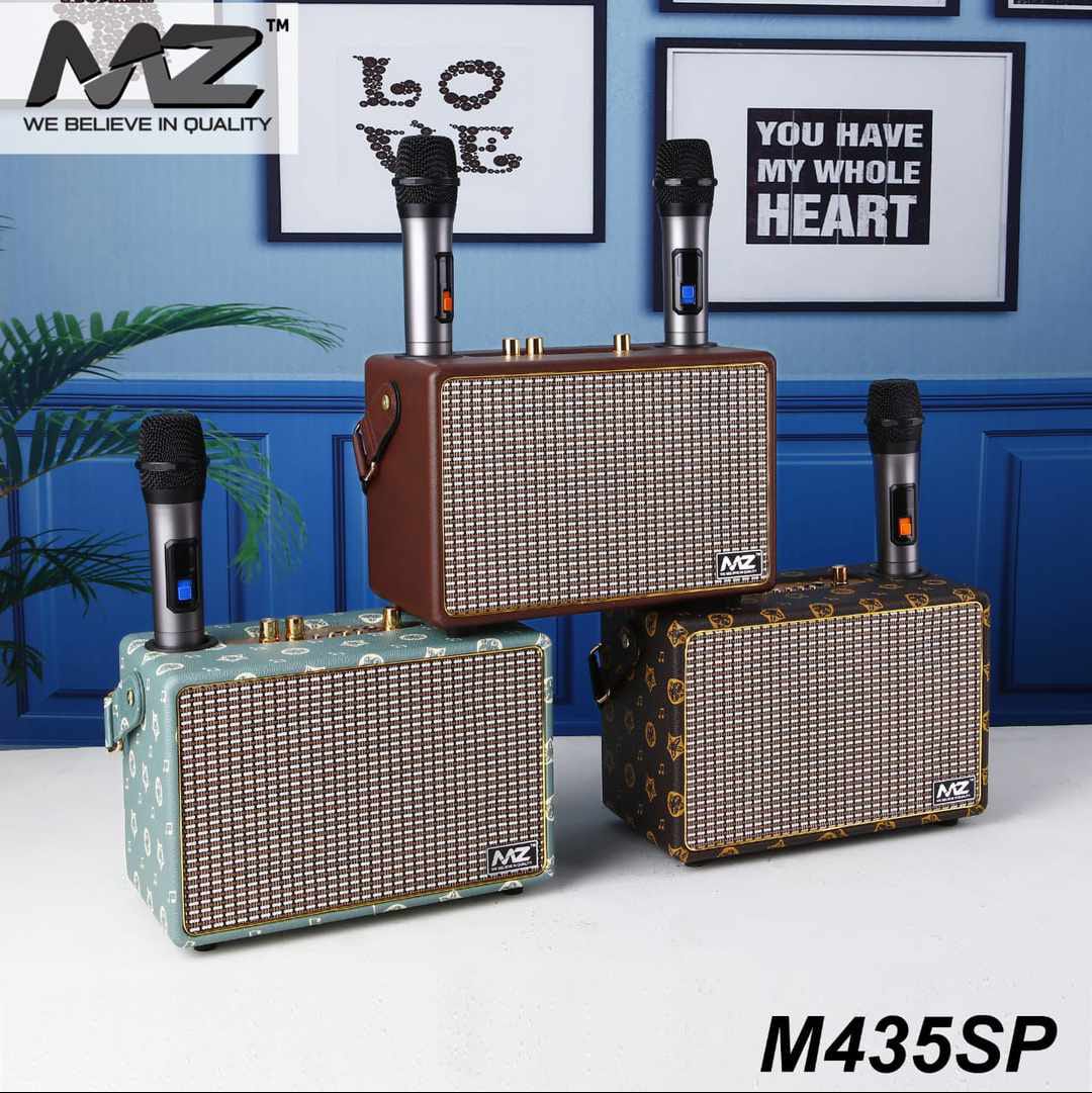 MZ M435SP Wireless Speaker Preium series Wooden Case