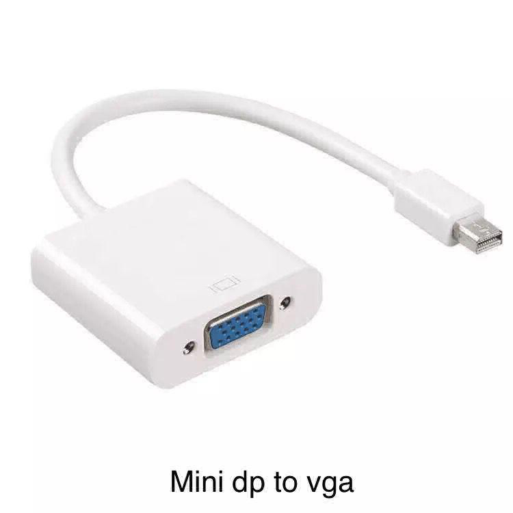 Mini DisplayPort to VGA Adapter Mini DP to VGA Converter - 1080p Video