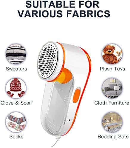 NOVAA -208 lint Lint Roller Fur Remover Electric Fur Remover for All Types of Clothes, Fabrics