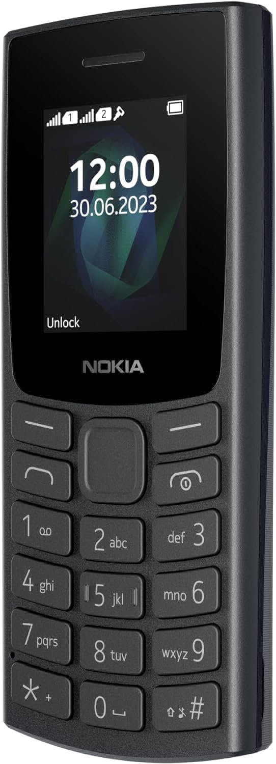 Nokia All-New 105 Dual Sim Keypad Phone with Built-in UPI Payments, Long-Lasting Battery, Wireless FM Radio - Black