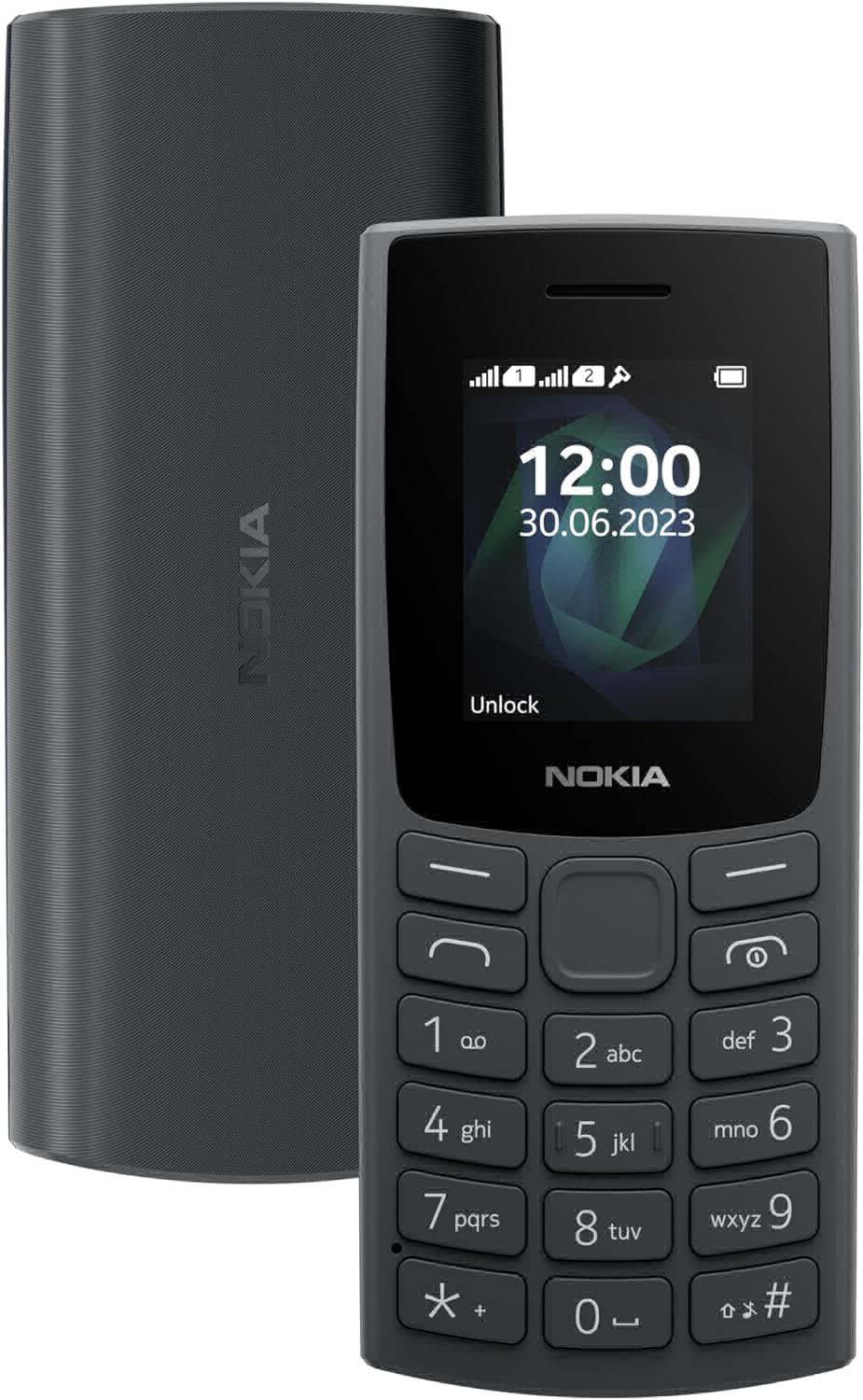 Nokia All-New 105 Dual Sim Keypad Phone with Built-in UPI Payments, Long-Lasting Battery, Wireless FM Radio - Black