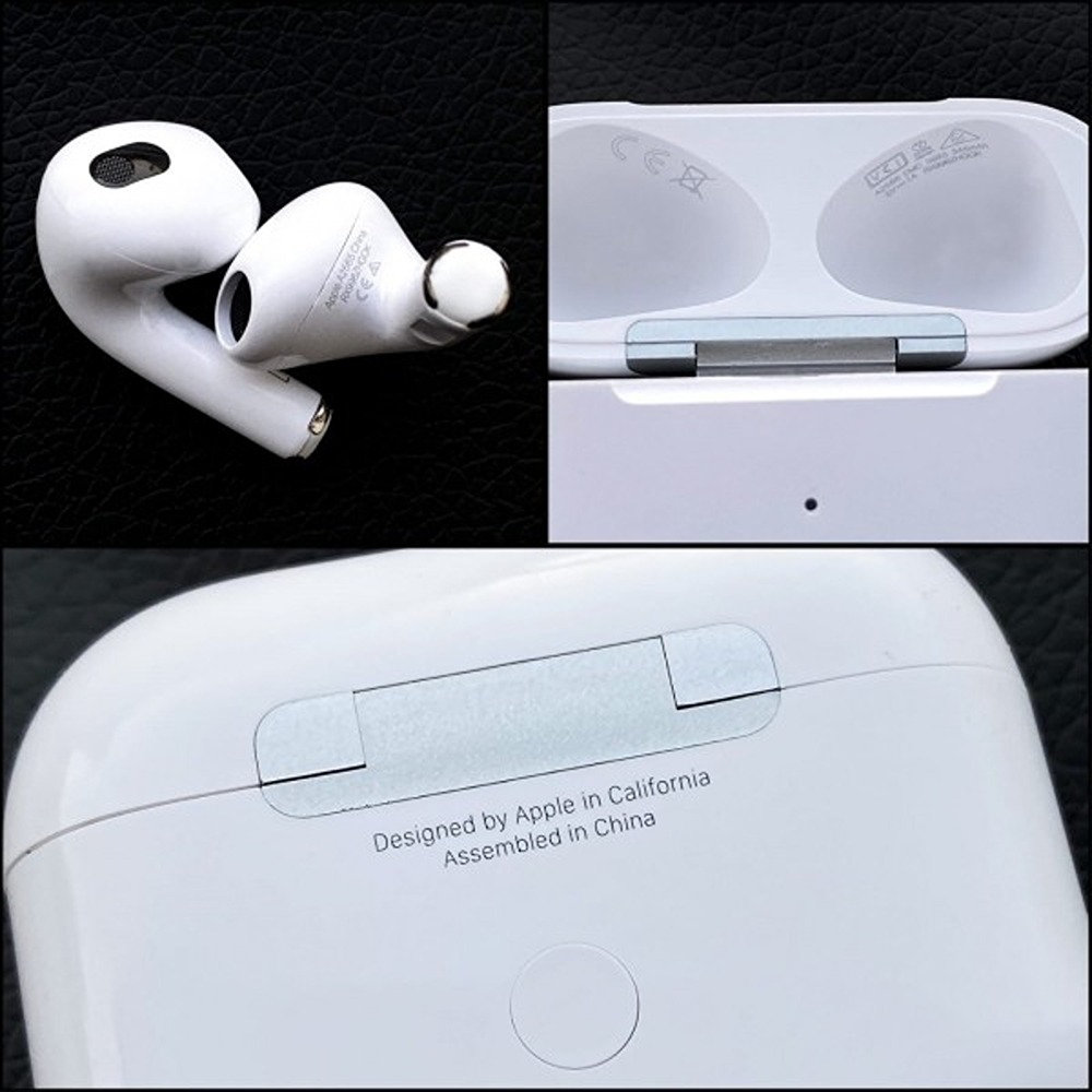 AirPods (3rd Generation) White Wireless Earbuds Best Quality With Free Case Cover - White