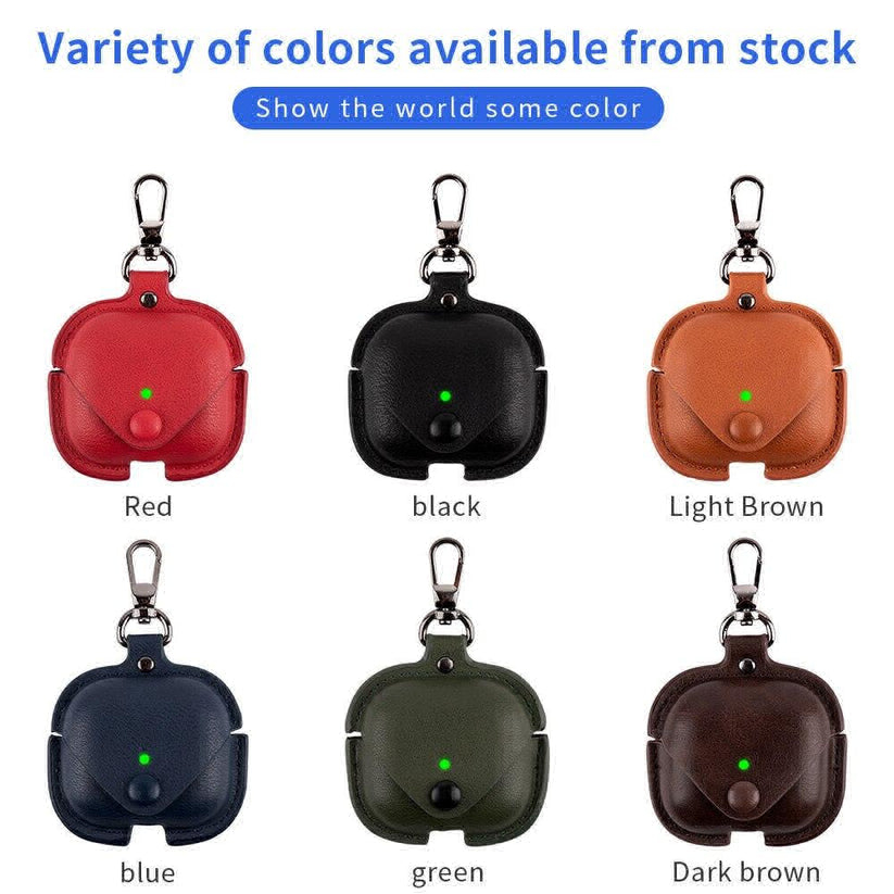 3RD Generation Button Pouch Leather AirPods Cases Cover - Brown