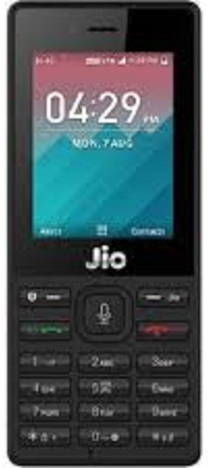 Refurbished Random Model Jio Phone 2.4 Screen Size 2000mAh Battery, Charger & Blue Box Packing & Very good condition - Black