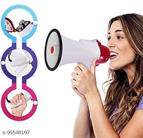 30 Watts Handheld Megaphone With Recorder Usb And Memory Card Input For Announcing; Talk; Record; Play; Siren; Music With Battery And Charger Primum Quality