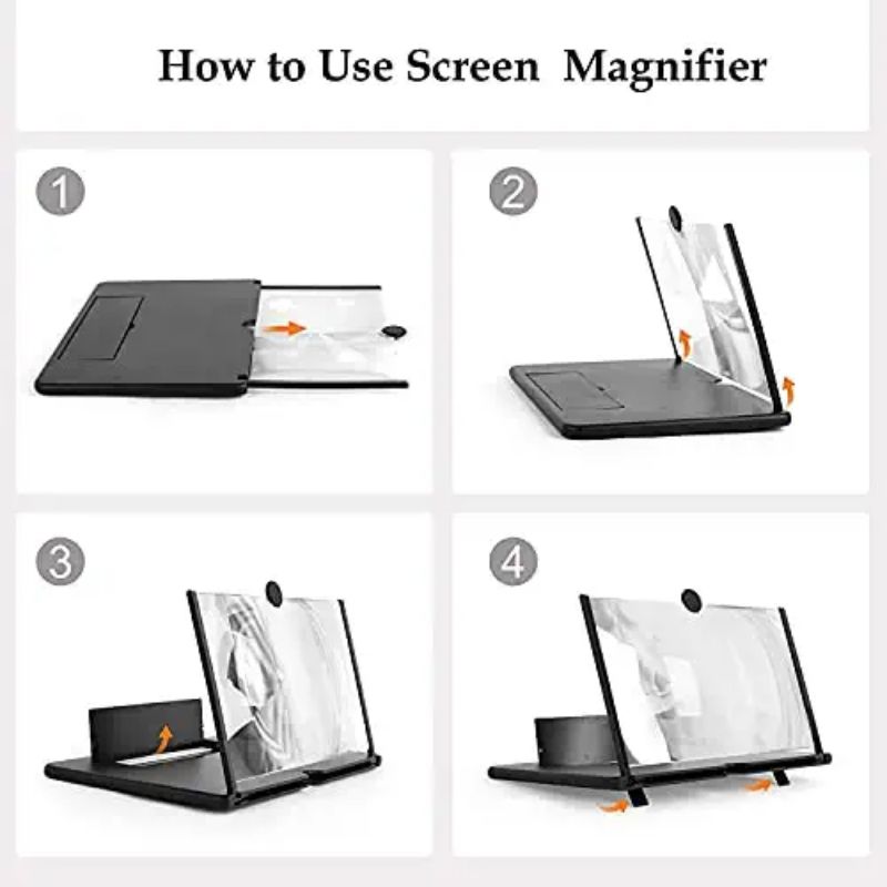 3D Screen Magnifier Eyes Protection Enlarged Expander Amplifier F1 Mobile Lens Compatible for All Mobile