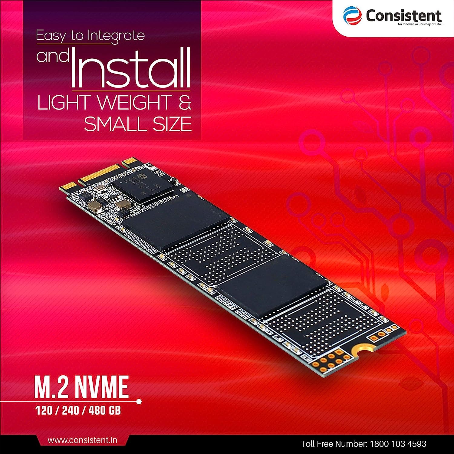 Consistent SSD NVME 5yr warranty - 256GB