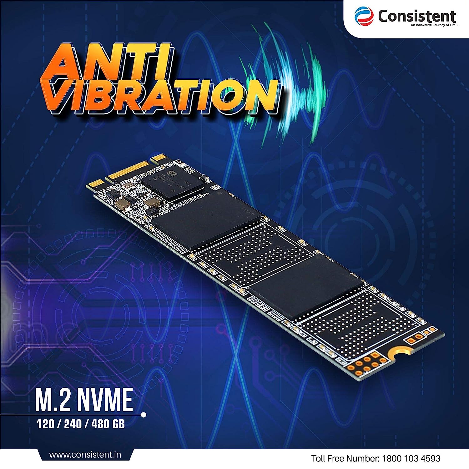 Consistent SSD NVME 5yr warranty - 512GB